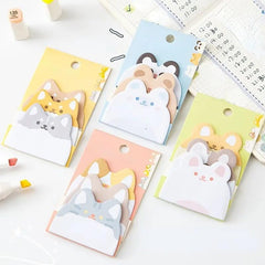 1 Pcs Animal Character Sticky Note Pads Self Stick Notes Notes Study School Accessories 45 Sheets