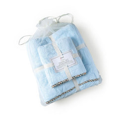 Spread Spain Microfiber Coral & Hand Towel 300 Gsm | Super-Soft Durable & Quick Drying Bath Towlels Gift Items (Light Blue)