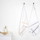 Thirsty Towel By Doctor Towels 600 Gsm | Double Cloth Cotton Bath Towel Quick Dry, Super Soft, High Absorbent | Yellow - Grey (Pack Of 2)