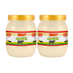 Pure Premium Buffalo Danedar Ghee By Panchamrut | Rich In Nutrients & Delicious Healthy Desi Ghee | 1 Litre (500ml * 2) 33.8 Ounce | Jar Pack