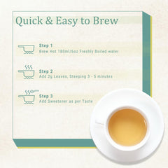 Tea And Twigs Oolong Darjeeling Tea - 50gm, 1.7 Ounce | Rich In Antioxidants, Refreshing Flavor - Low Caffeine, No Artificial Colors, Gluten Free