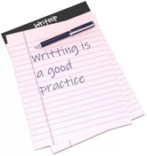 Writeup Pad For Office, Notes Writing, Premium, A5 Paper Ruled Note Pad 100 Pages (Pink) 6pcs