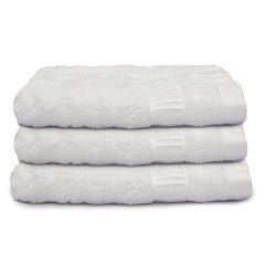 Mush 100% Bamboo Face Towel 500 Gsm | Ultra Soft, Absorbent, & Quick Dry Towels For Facewash, Gym, Travel | Pack Of 3 (White)