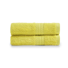 Livspace Paleto Collection Hand Towel 400 Gsm | 100% Cotton, Solid Dyed, Hand Towel Super Soft Absorbent (Apple Green) Set Of 2