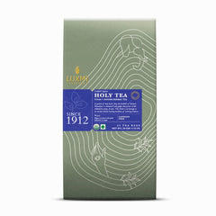 Luxmi Estates Turmeric Time Out + Holy Tea Green Tea Pack Of 2 - 50gm, 1.7 Ounce, 25 Tea Bags In Each | USDA Certified Organic Green Tea - Made With Turmeric Ginger Herbal Tea, Tulsi Basil Tea