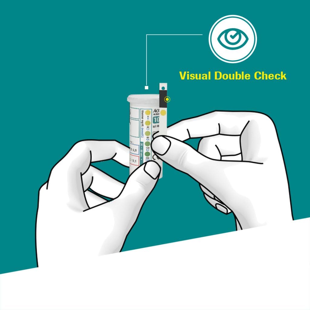 Accu-Chek Active Test Strips - Pack Of 100 Strips | For Use With Accu-Chek Active Glucometer Accu-Chek Active Test Strips - Pack Of 100 Strips | For Use With Accu-Chek Active Glucometer