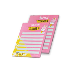 Notes Diary Writing Pads, Cute Stationery To Do List Organizer Daily Journal (Plain) Set Of 4