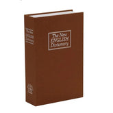Label Book Locker Dictionary Stainless Steel Hidden Safe Jewellery Box, Cash Locker For Home & Office (18 X 12 X 5.5 Cm) Colour - Brown, Lock Type - Combination