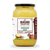100% Natural Ashwagandha Ghee By Bhumi Organic Farm | Rich In Protein Fiber Healthy A2 Gir Cultured Cow Ghee Good For Overall Health | (500ml) 16.9 Ounce | Jar Pack