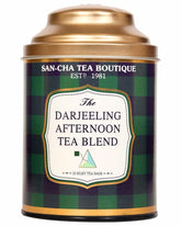 San-Cha The Darjeeling Afternoon Tea Blend - 25 Silky Tea Bags | Light Bodied Tea With Floral Notes - Rich Flavor Whole Leaf Assam Tea | Medium Caffeine Loose Tea Leaf