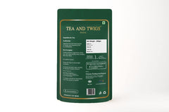 Tea And Twigs Premium Tea - 250gm, 8.8 Ounce | Premium Second Flush CTC Chai Patti & 100% Natural Spices - Kadak Black Tea | Medium Caffeine Assam Tea