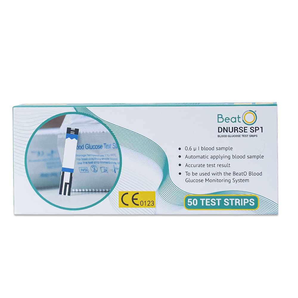 BeatO Blood Glucose Test Strips - Pack Of 50 Strips (Compatible With BeatO Smart Glucometer) BeatO Blood Glucose Test Strips - Pack Of 50 Strips (Compatible With BeatO Smart Glucometer)