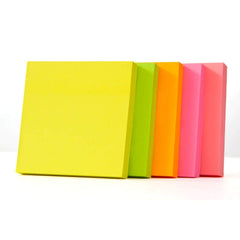 Sticky Note 2 X 3-Inches Pack of 10 X 100 Sticky Notes-5 Colors) Fluorescent Paper Self Adhesive