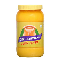 Organic Cow Desi Ghee By Geeta Swachh | Natural & Healthy Curd-Churned Desi Cow Ghee Good For Body Health | (2 Litre) 67.6 Ounce | Jar Pack