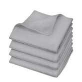 U & U Unique Utilities Microfiber Face Towels 400 Gsm | Gym Towels For Men & Women | Super Soft & Ultra Absorbent (Grey) -Set Of 4
