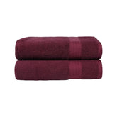 Hanorix 100% Cotton Large Size Bath Towel 900 Gsm | Soft Bath Towel For Men & Women Ultra Absorbent Cotton Towel Soft & Absorbent Towel (Maroon) - Pack Of 2