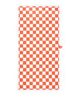 Thirsty Towel By Doctor Towels Bamboo Bath Towel 460 Gsm | Citrus Checkered Design | Herringbone Weave Fabric (Citrus Checkered)