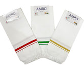 Amro Beautility Needs Cotton Bath Towel Thin Light Weight 900 Gsm (White)- Set Of 3