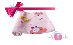 Teddyify Soft Cotton Baby Bath Towel 250 Gsm | Infants, New Born Babies Towel High Absorbent, Soft Cotton Premium Washcloth (Pink)