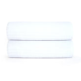 Micro Cotton Versa Craft Bath Towel 1100 Gsm | Soft, Quick Drying Cotton XL Size Bath Towel (White) - Pack Of 2