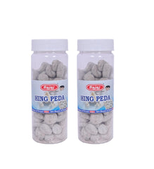 Bajaj Hing Peda Hing 400gm, (200gm *2) | Healthy Digestive Tasty Churan Khatti Mithi Candy | Jar Pack