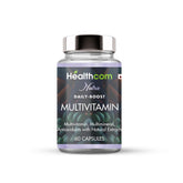 Healthcom Nutra Multivitamin & Minerals Supplement For Men & Women, Iron, Vitamin A, B5, B6, C, D, E & K & Multiminerals | Immunity, Hair, Skin, & Bone Support | 60 Capsules 100gm 0.2lbs