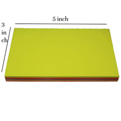 100 Sheets 20 Sheet Each Color Regular - Sticky Note Pads, 5 Color X 20 Sheet In Pad - Set Of 1