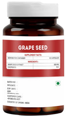 Vitawin Grape Seed For Immunity & Antioxidant Support, Natural Herbal, 500mg Nutrition Supplement | 60 Capsules 100gm 0.2lbs