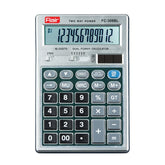 Flair FC-309 Desktop Series Calculator | Best Key Layout | GT Keys With Metal Cladding | Mark Up With Battery Dual Power | 99 Steps Check & Correct | For Home, Office & Shop Use | Grey