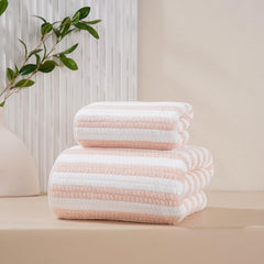 Homecloud Ultra Soft Bath & Face Towel 400 Gsm | 3x Softer Than Cotton Towels Highly Absorbent & Ultra Fast Dry Perfect For Home, Pool, Spa & Gym | Set Of 2 (Pink)