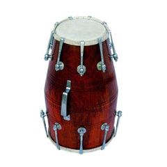 Indian Musical Professional Wooden Dholak With Carry Bag - Instrument Drum Nuts & Bolt | Dholak For Festival, Wedding, Satsang - Very Easy To Tune, Professional Grade Dholak