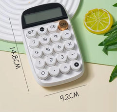 Onprix 10-digit Scientific Mechanical Calculator Large LCD Display Office Calculators Cute Calculator Desktop Financial Office Calculator (14.8 X 9.2 Cm) (White)