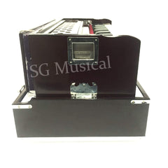 Harmonium With 42-Keys, 9 Stopper, 7 Bellow, Two Reed (Bass-Male), 3.5 Octave, Coupler, Chudidaar With Padded Carry Bag