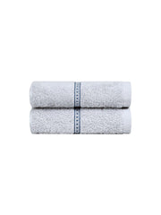 Mytrident Hand Towel Urban Comfort 400 Gsm | 100% Cotton Bath Towel (Disty Grey)- Pack Of 2