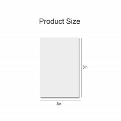 Transparent Sticky Notes Pad, Waterproof Sticky Notes, White - 3 X 3 Inch, Pack Of 10