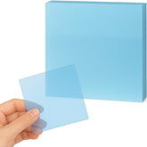 50 Sheets Transparent Sticky Notes, Colored Clear Self-adhesive Memo Pads ā (Blue)