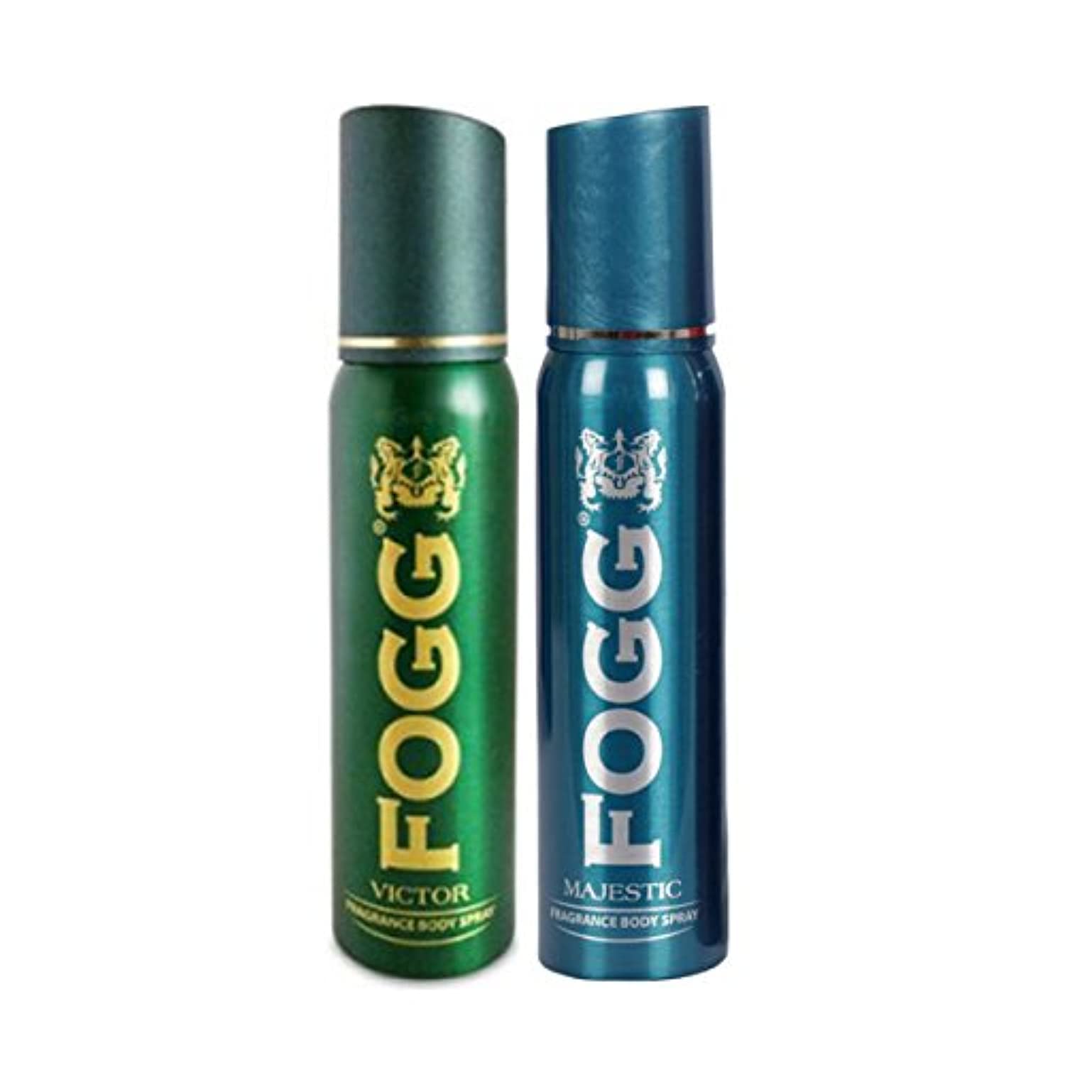 Fogg Victor & Majestic Deodorant Body Spray For Men 120ml Each 4 Fl.oz. | Long Lasting No Gas Fragrance Fogg Victor & Majestic Deodorant Body Spray For Men 120ml Each 4 Fl.oz. | Long Lasting No Gas Fragrance