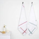 Thirsty Towel By Doctor Towels 600 Gsm | Double Cloth Cotton Bath Towel Quick Dry, Super Soft, High Absorbent | Red - Green (Pack Of 2)