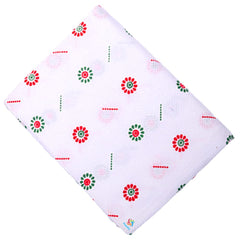 100% Cotton Premium White Printed Bath Towel 600 Gsm | Suitable For Bath, Travel, Hotel, Spa, Gym, Yoga, Saloon, Sports (2 Pcs)