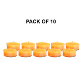 TEALIGHT CANDLE | HAND POURED LEMON ROMANTIC CANDLE PACK OF 10 FRAGRANCE