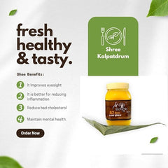 Premium A2 Desi Cow Ghee By Shree Kalpadruma | Pure Cow Ghee For Better Digestion & Immunity Good For Sweets | 3 Litre (1 Litr * 3) 101.4 | Jar Pack