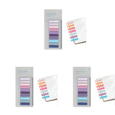 Sticky Book Tabs, Repositionable Book Flags Strip, Colorful Sticky Book Tabs - Pack Of 3