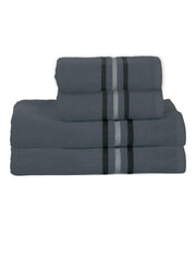 Cortina Cotton Ultra Soft 2 Bath & 2 Hand Towel 1400 Gsm (Grey) - 4 Pcs