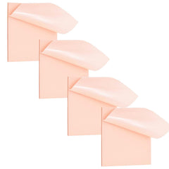 Transparent Self Sticky Note Pads, Clear Notes 76mm X 76mm Transparent Self Sheet 200 Pcs (Pink)