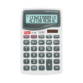 Flair FC-400 Desktop Series Electronic Calculator | GT Keys & Memory Function Calculator | 12 Digits Calculations | Auto Replay | Dual Power With Solar | 112 Steps Check & Correct | White