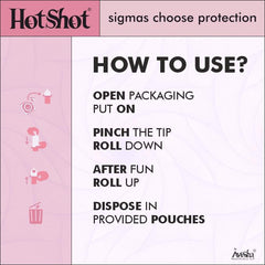 Hotshot Assorted Flavours - Banana, Strawberry, Chocolate, Whiskey Regular Condom (Set Of 4 )