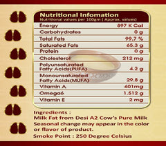Organic Natural A2 Bilona Cow Desi Ghee By Puro Miles | Natural & Healthy Gir Cow Cultured Desi Ghee Perfect For Overall Health | (200ml) 6.7 Ounce | Jar Pack