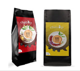 Chaizup Premium 1 Min Instant Assorted Tea Pack - Pack Of 2 X 1 Kg Poly, 35.2 Ounce Each | Saffron + Masala Flavors - Just Add Hot Water | Low Caffeine
