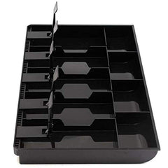 Cash Tray Plastic 9 Compartment, Colour - Black, Lock Type - Biometric, Special Feature - Waterproof