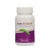 Amrut Kesar Ayurvedic Capsules For Immunity, Stamina, Vitality & Overall Health | 30 Years Old Holistic Formula Of 10 Natural Ayurvedic Herbs | 60 Capsules , 100gm 0.2lbs